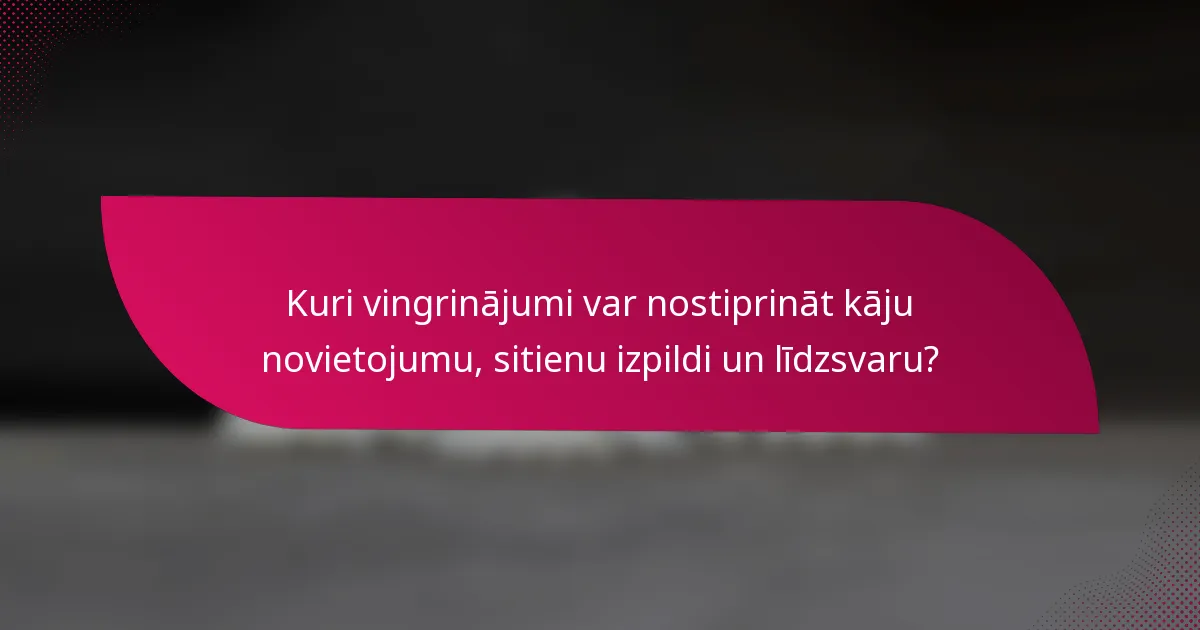 Kuri vingrinājumi var nostiprināt kāju novietojumu, sitienu izpildi un līdzsvaru?